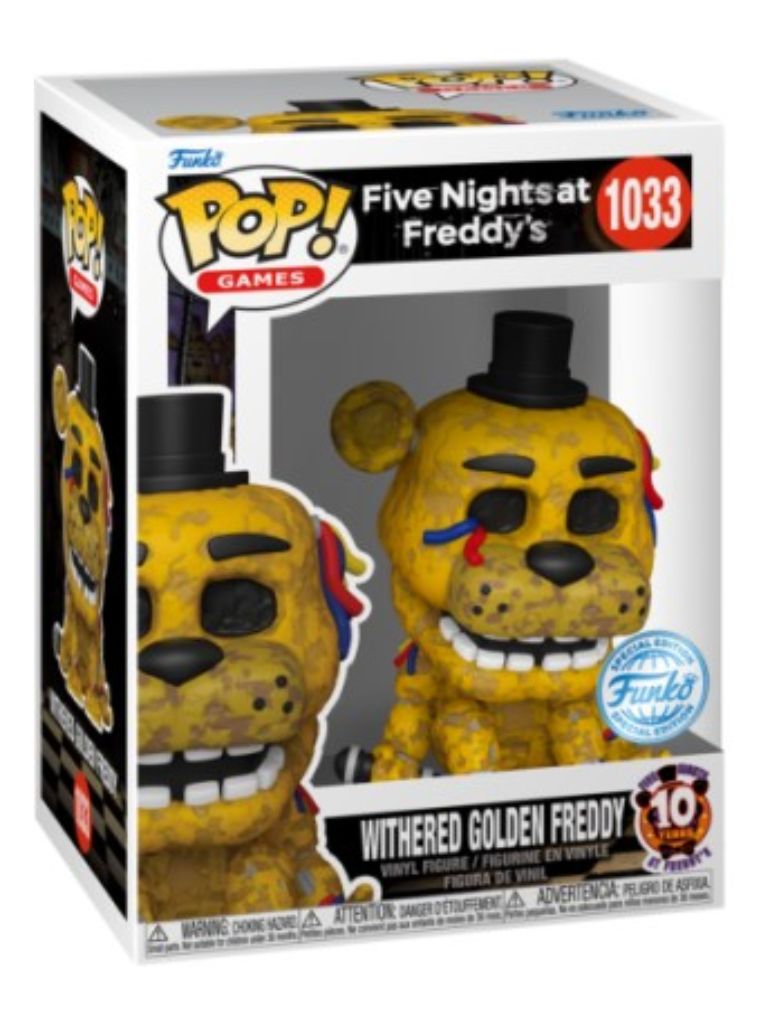 Funko Pop! - Five Nights at Freddy's: Withered Golden Freddy #1033