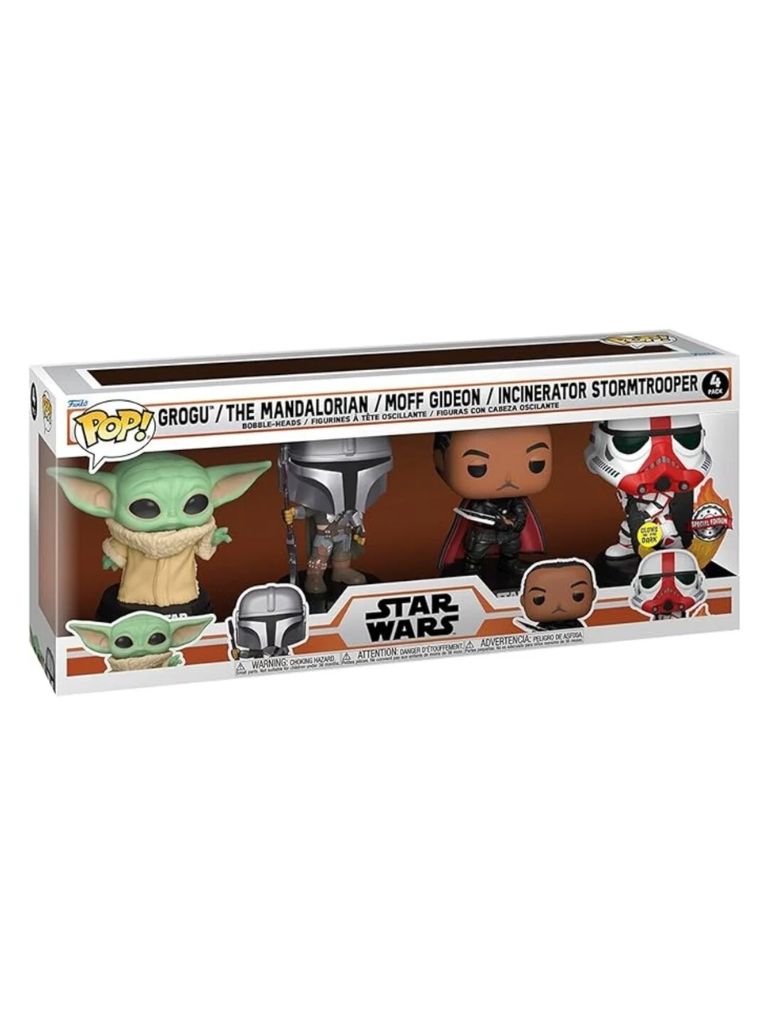 Funko Pops! - Star Wars: The Mandalorian Holiday 4 Pack